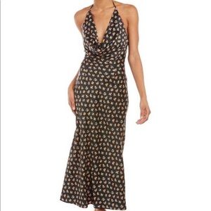 C/MEO COLLECTIVE
MOLTEN DRESS BLACK DITSY SIZE M